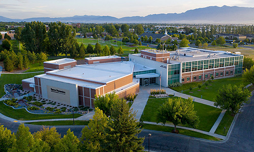 View of Space Dynamics Lab on innovation campus in Logan