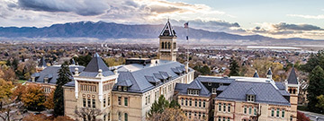 View of Cache valley and Logan