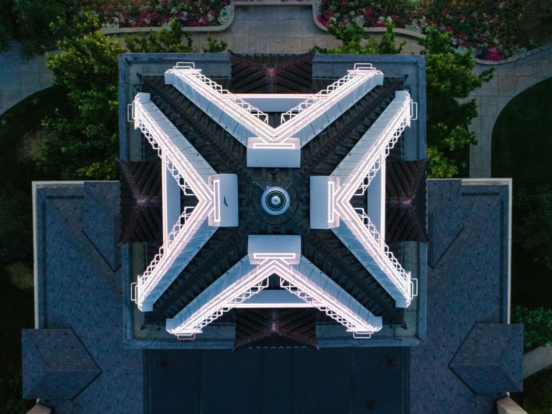 Old Main from directly above.