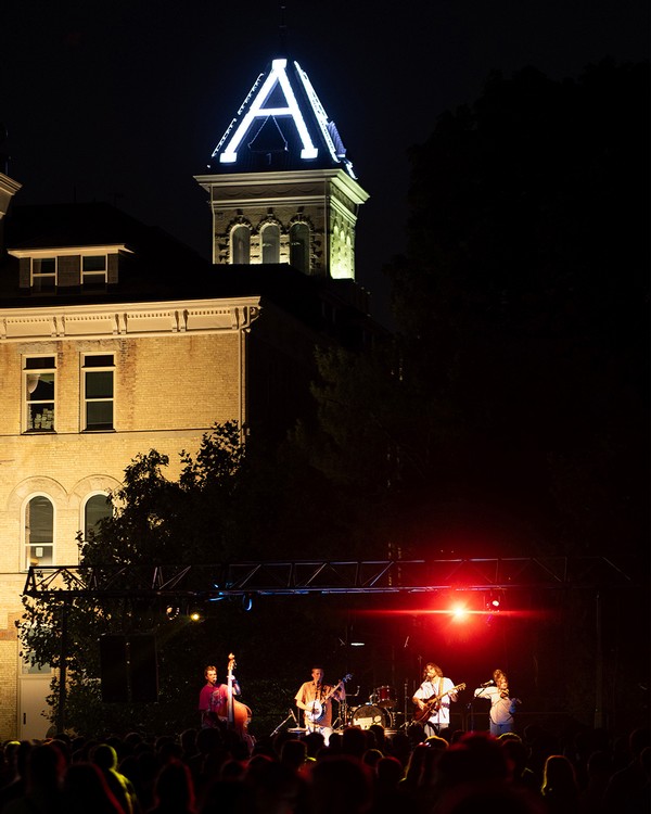 Image Shows Old Main and the Big Agg Show