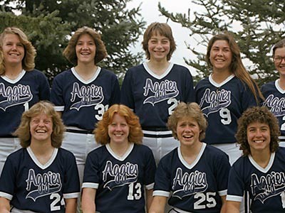 USU's national championship 1980-81 Women's Softball team