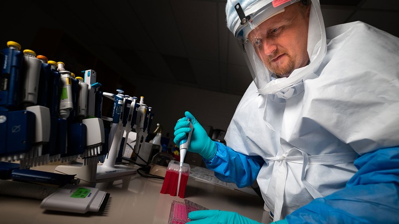USU researcher Brett Hurst