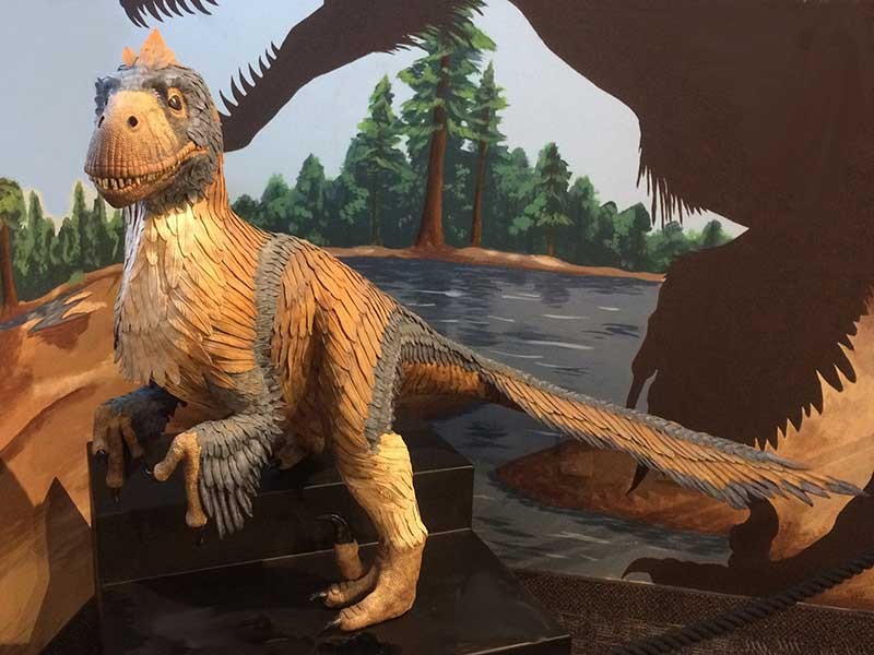 Utahraptor sculpture