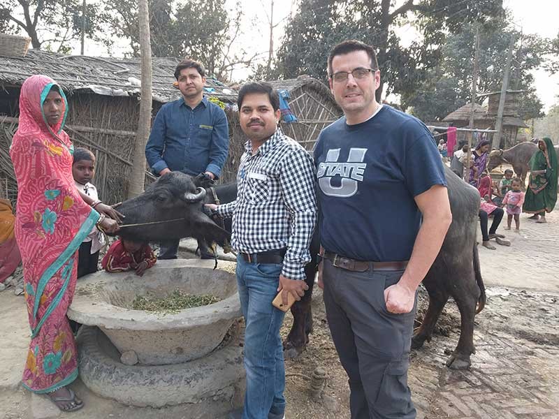 USU scientist Scott Bernhardt in India