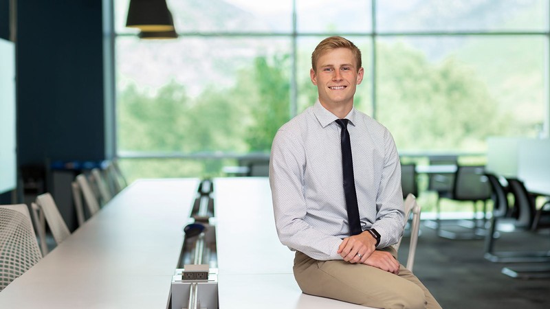 Tucker Skinner poses for a photograph.