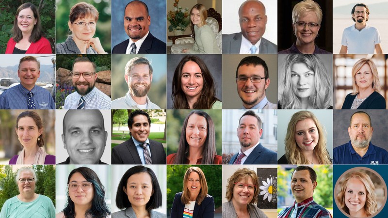 This composite image shows 28 educators.