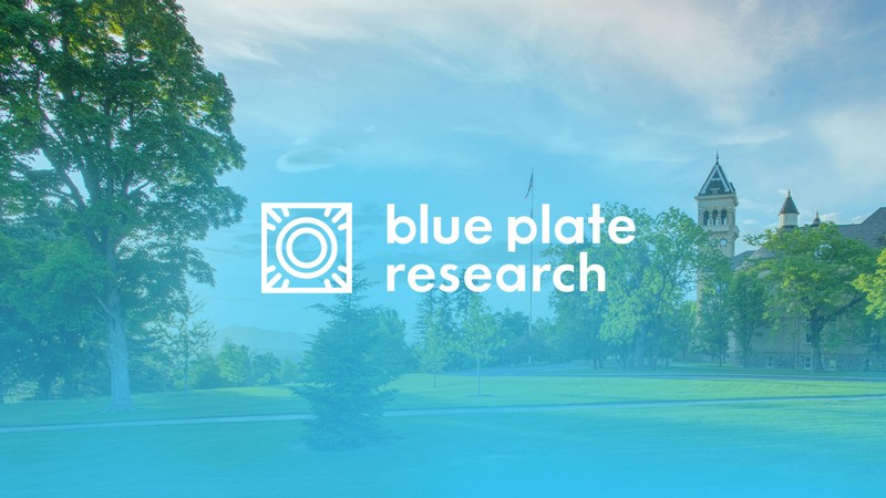Text reads: Blue Plate Research