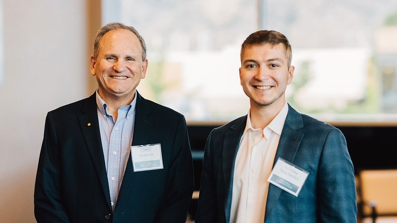 USU chemists Lance Seefeldt and Nikolay Tkachenko