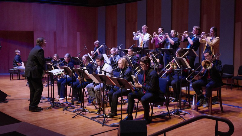 A jazz ensemble.