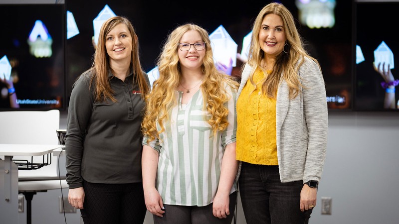 Emily Hudson, Sydnee Mabey and Lisa Hunsaker.