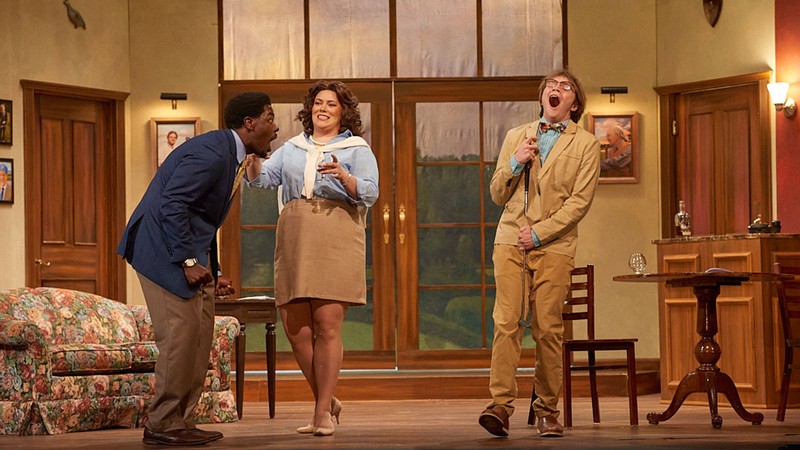 Actors in a stage play.