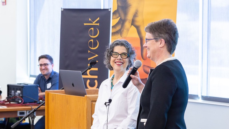 Melanie Domenech Rodríguez and Lisa Berreau.