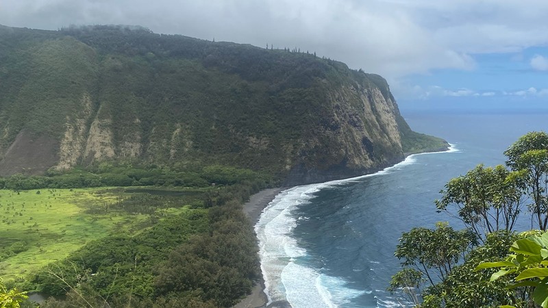 A coastal landscape in Hawaii.