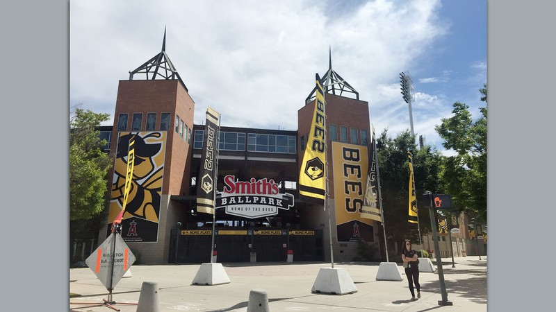 The Smith's Ballpark entrance.