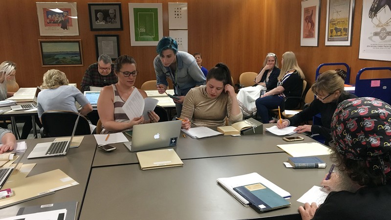 People at a teaching workshop.