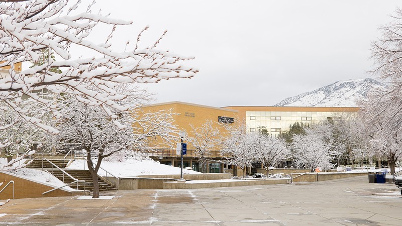 The Taggart Student Center at USU in Logan.