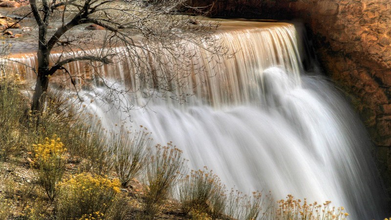A waterfall.
