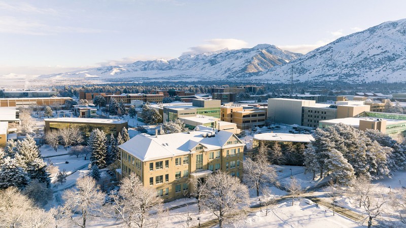 USU Logan Campus in Winter