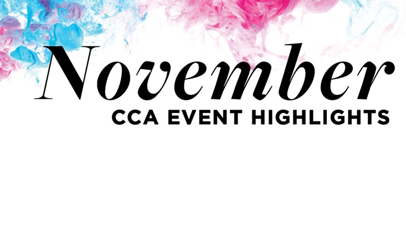 Text Reads: November CCA Event Highlights.