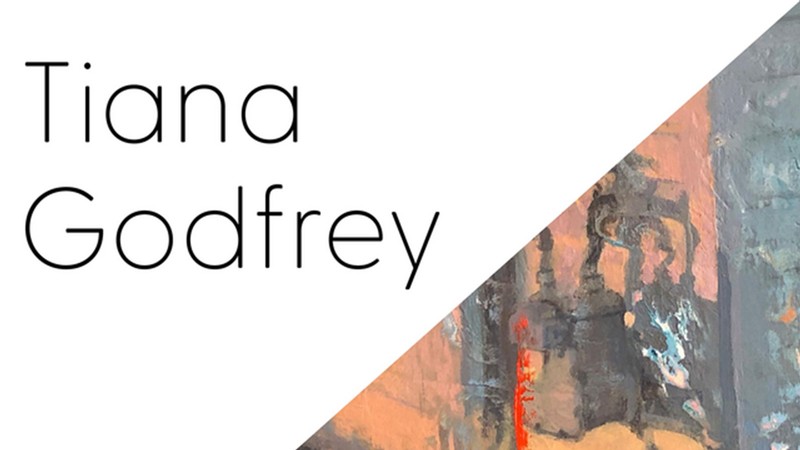 An art poster. Text reads: Tiana Godfrey.