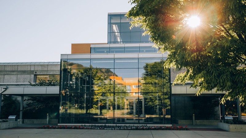 The Merrill-Cazier Library.