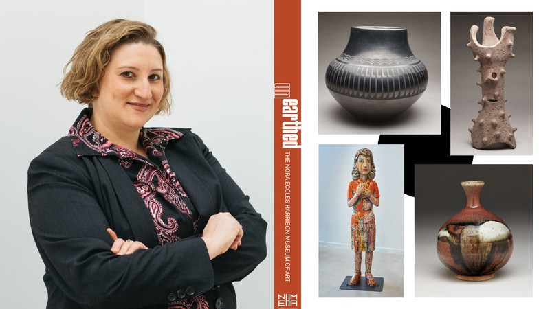 Jenni Sorkin and pictures of ceramic artworks.