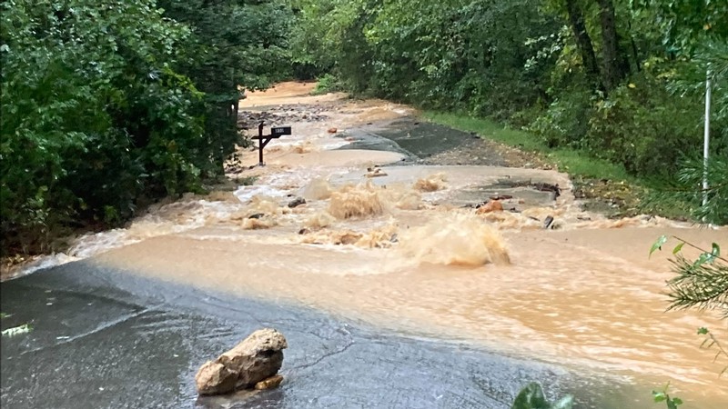 Storm waters in North Carolina.