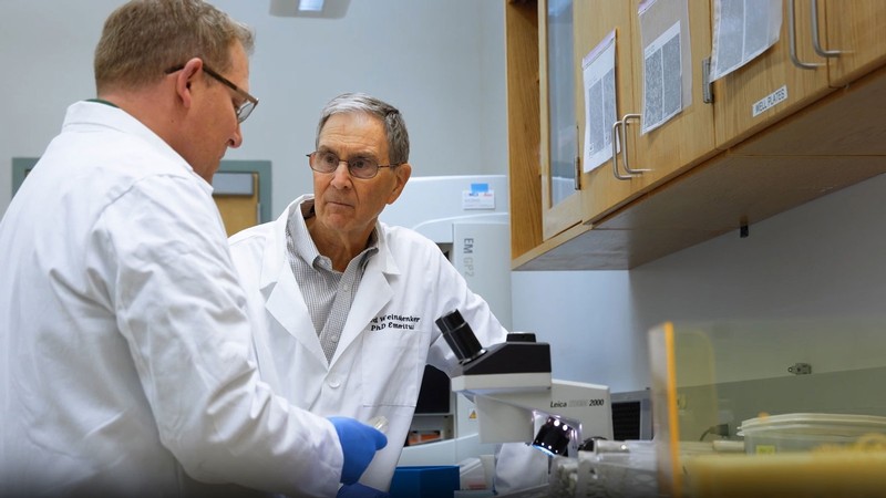 USU researchers in a lab.