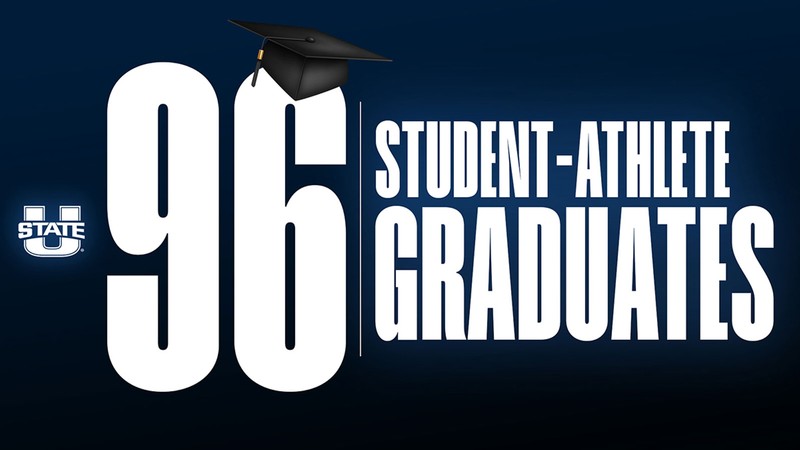 Text Reads: 96 Student-Athlete Graduates.