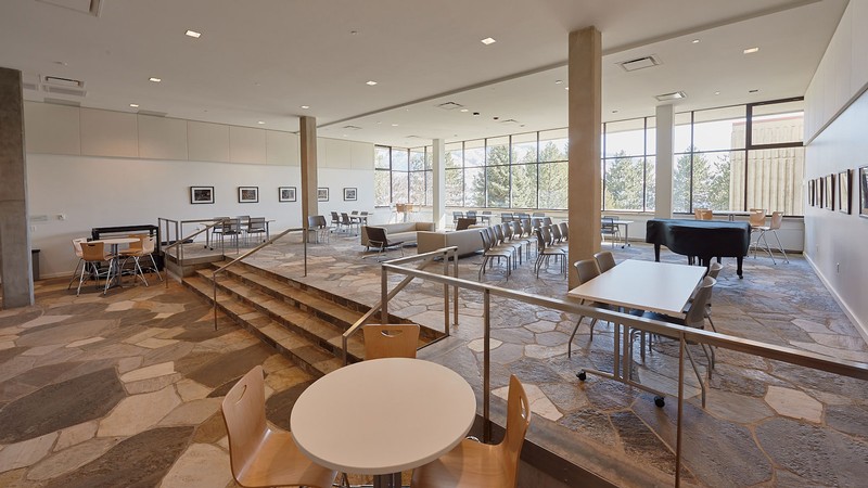 The Impact Commons in the Chase Fine Arts Center.