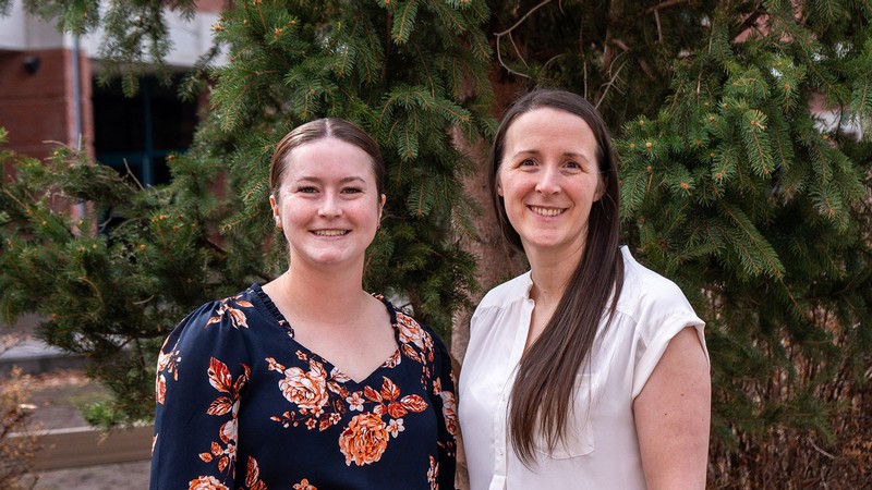 Rachel Byers and Audrey Juhasz.