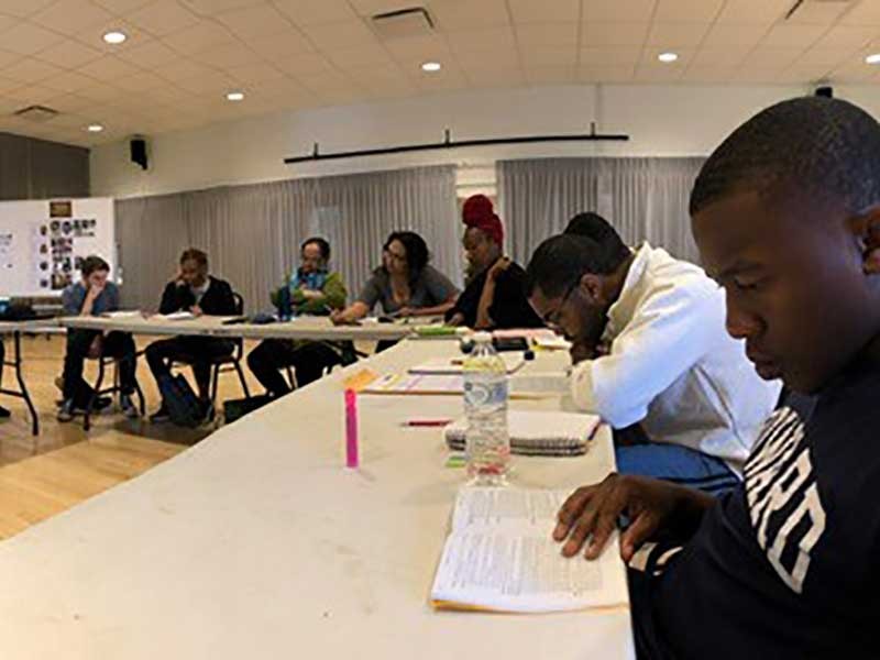 Raisin in the Sun rehearsals.