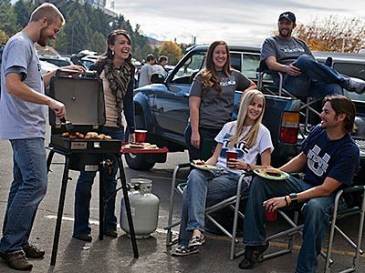 tailgate activity at USU football game