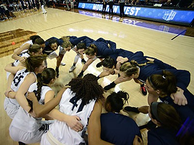 members of the USU women's basketball team