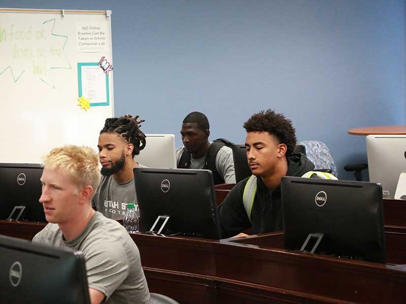 Athletes in the classroom