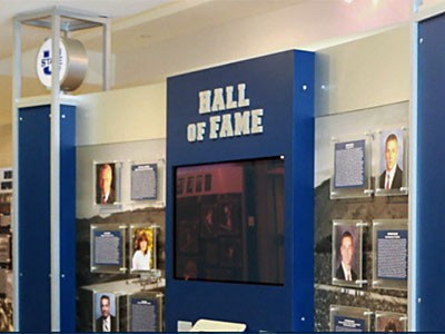 Aggie Athletics Hall of Fame display case