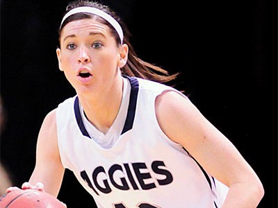 Aggie women's basketball player Brooke Jackson, director of Women's Basketball operations