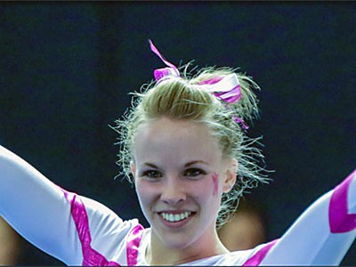 a member of USU's 2015-16 gymnastics team