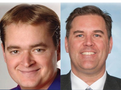 New Aggie football staff Joshn Huepel and Kevin Clune