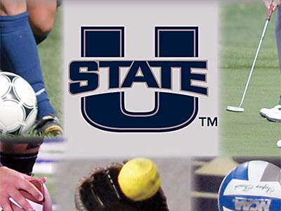 Utah State University Athletics multi-sport graphic illustration