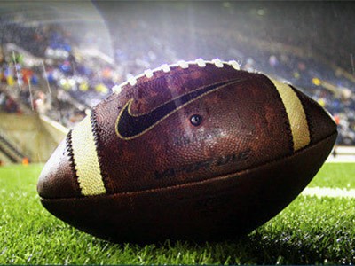 USU football graphic, football on the field