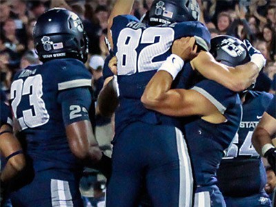 USU football players