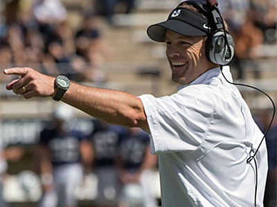USU's head football coach Matt Wells