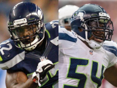 former Aggie football players Robert Turbin and Bobby Wagner