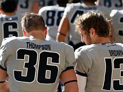 two Utah State University football players