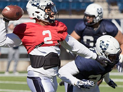 USU football team preparing for spring scrimmage