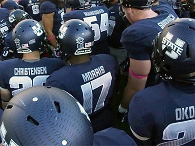 Utah State football team members