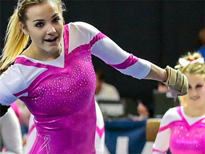 a member of the USU 2015-16 gymnastics team