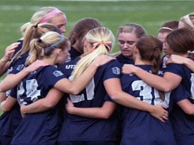 members of USU's women's soccer team