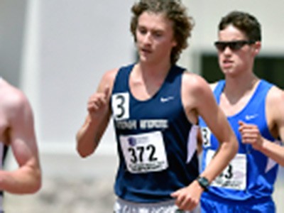 USU track and field action